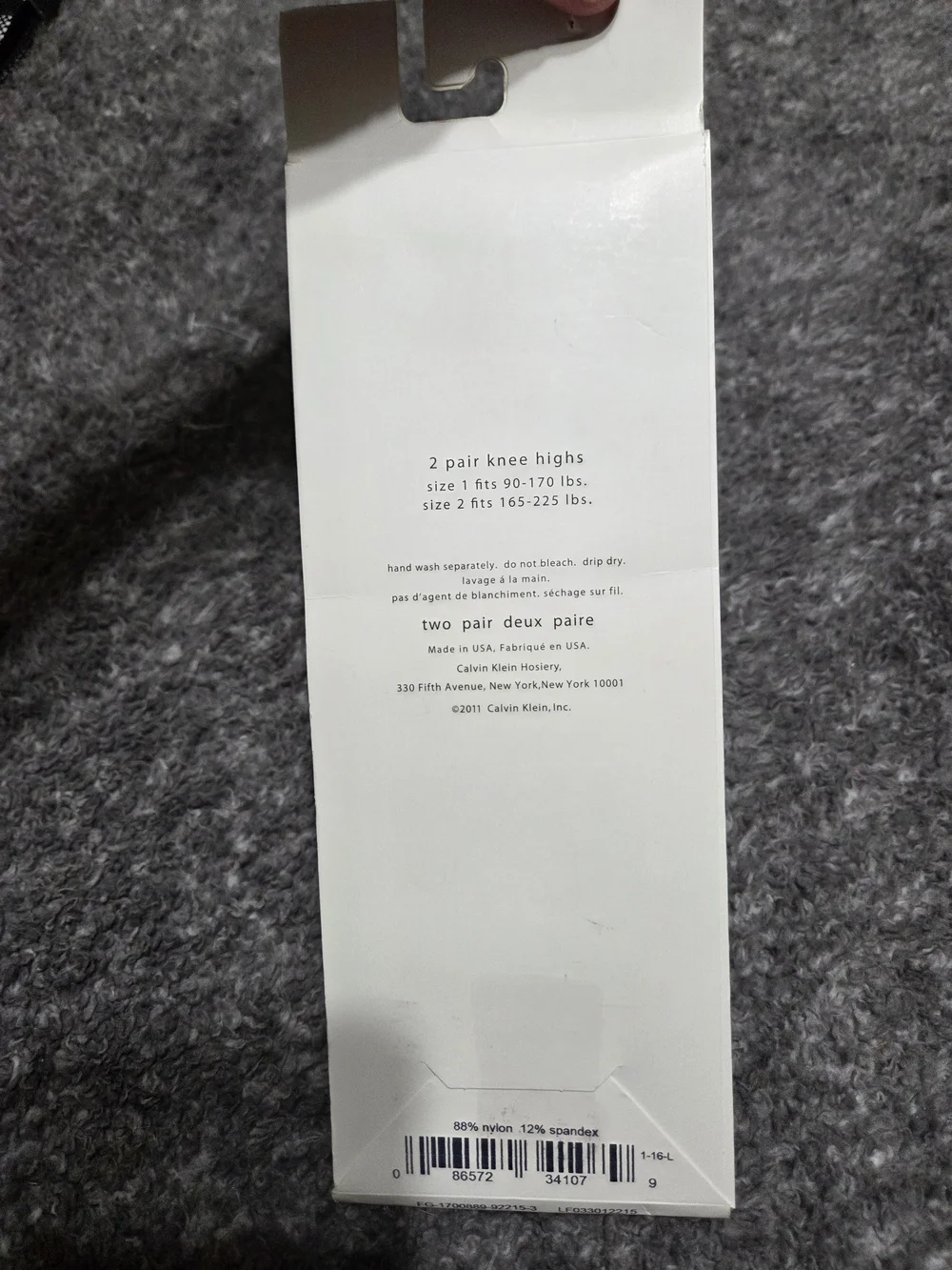 Calvin Klein Taupe Knee Highs - 2 Pair